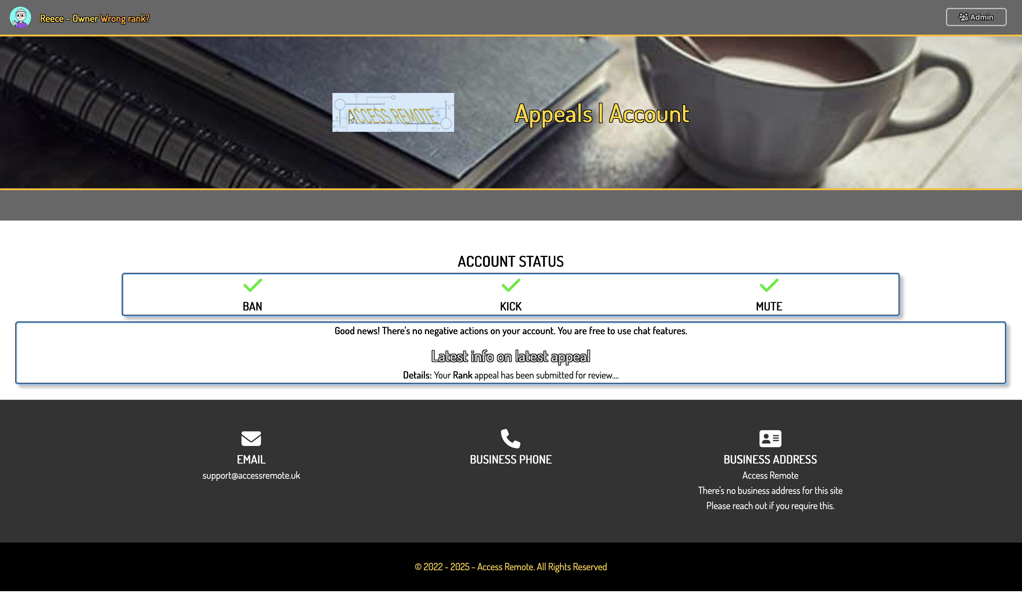 Account Page
