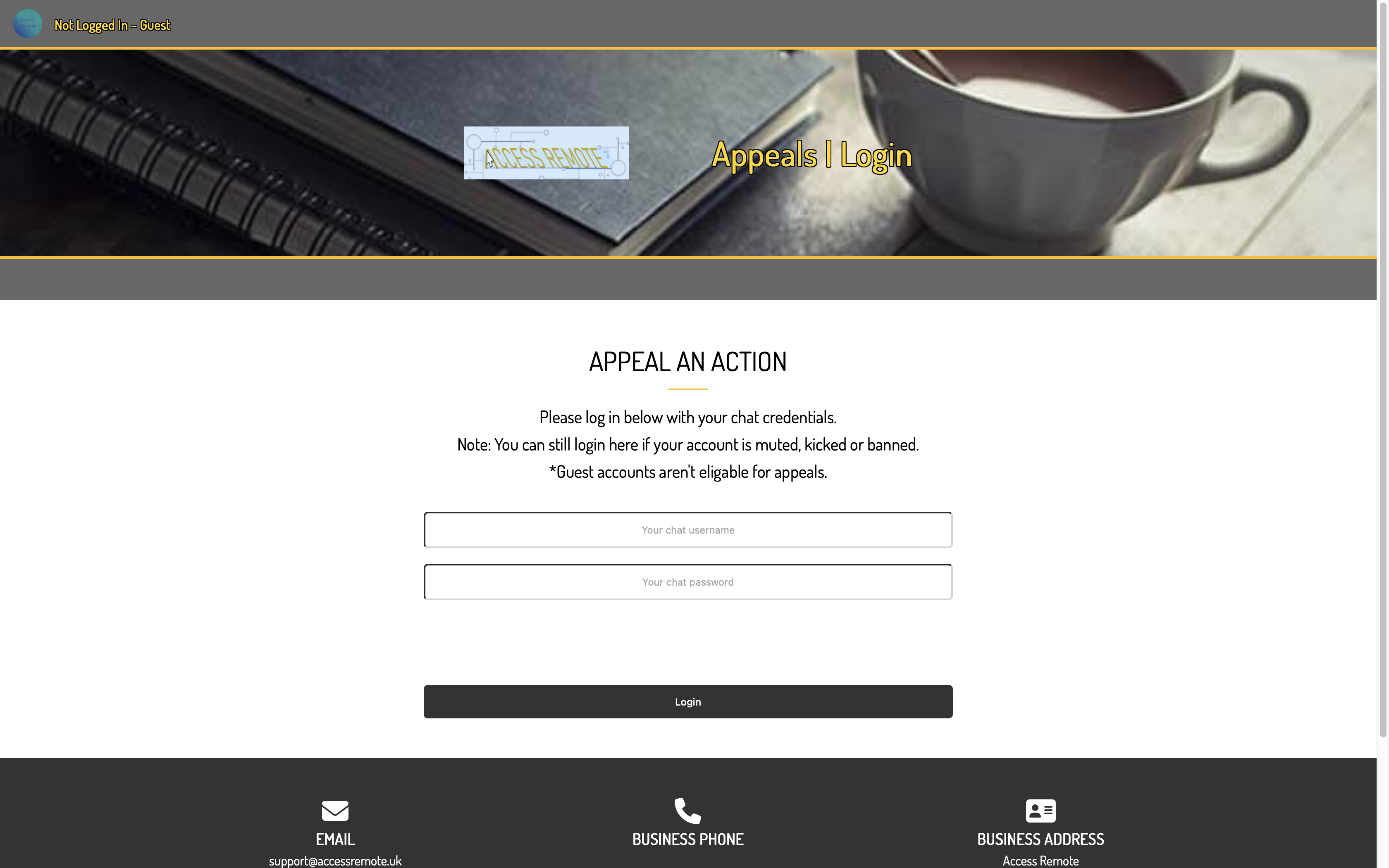 Login Page